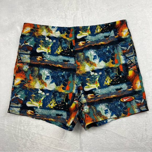 Nike Other - Vintage 1990s Nike Abstract Swim Trunks Shorts Medium